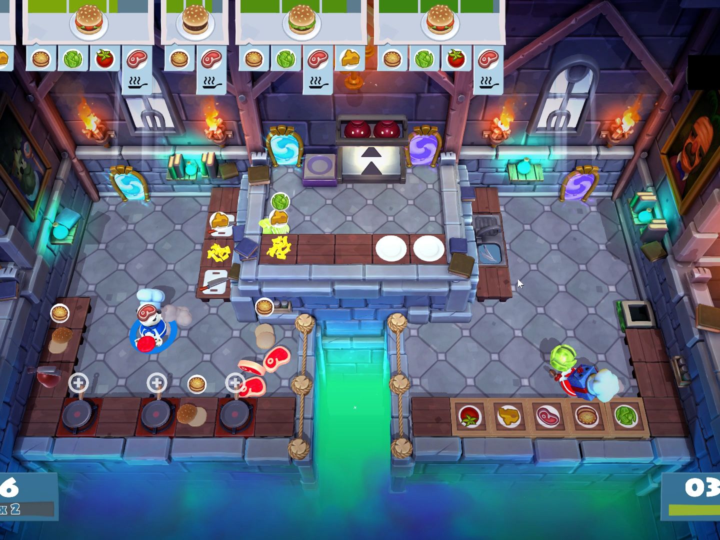 胡闹厨房2 overcooked2 跟着萌新一起菜系列之本体3-4