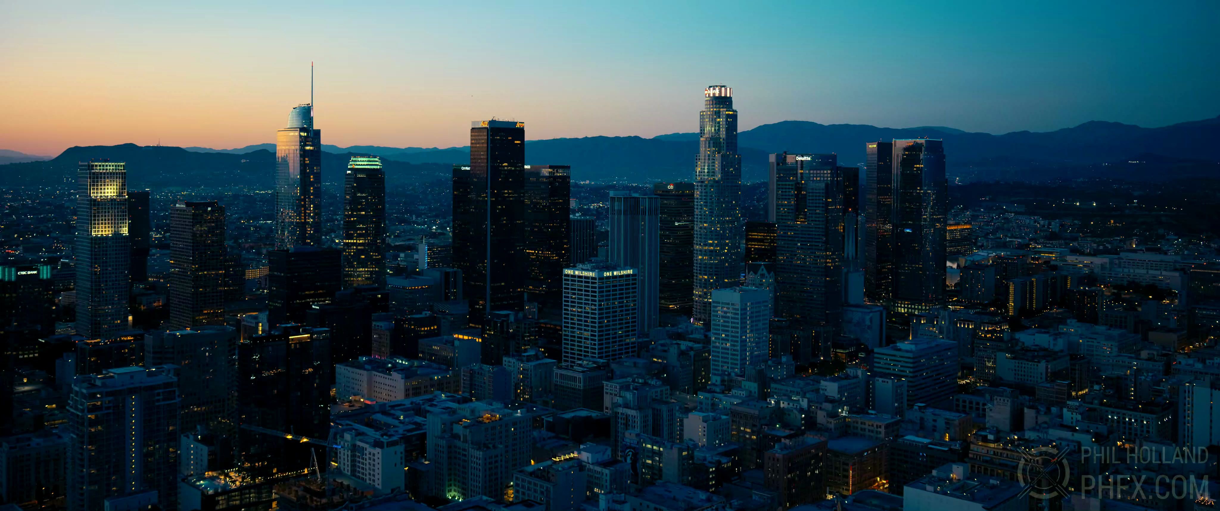 8k dowtown los angeles 洛杉矶下城区 - north by northwest