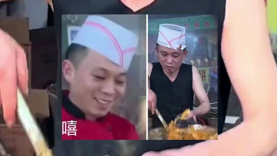淄博八大局炒锅饼小哥已经学会了表情管理 "现在表情不痛苦啦 感谢