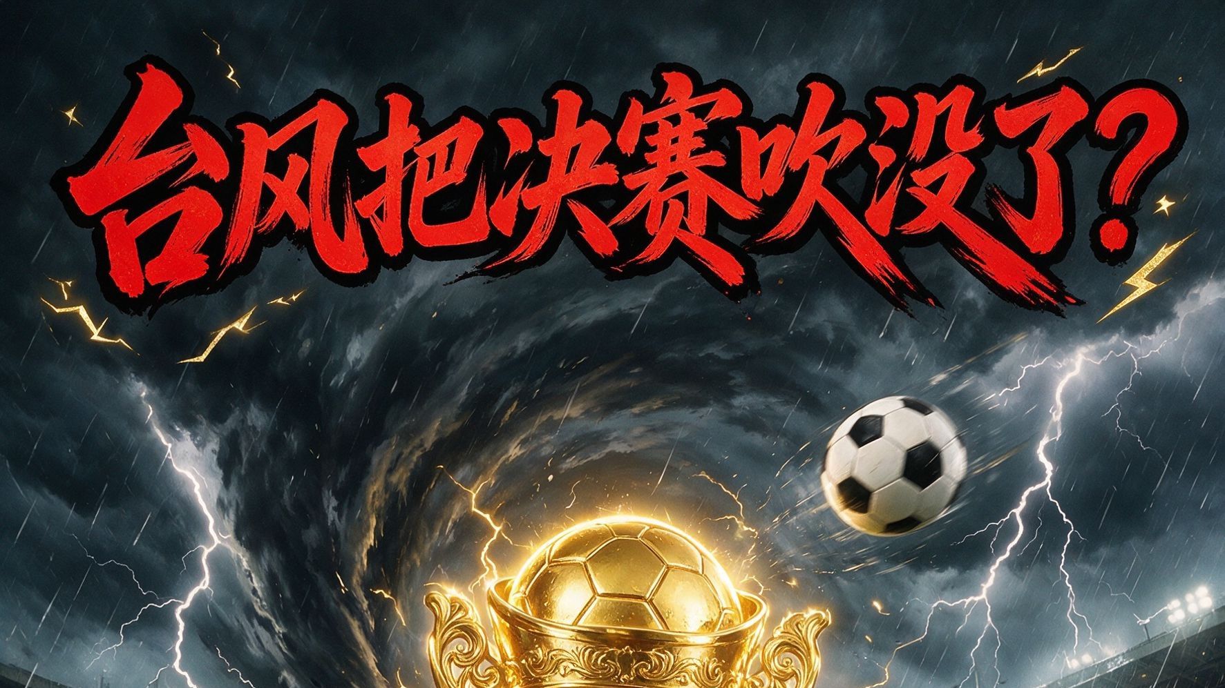 台风把决赛吹没了？U17国足冠军照拿🏆