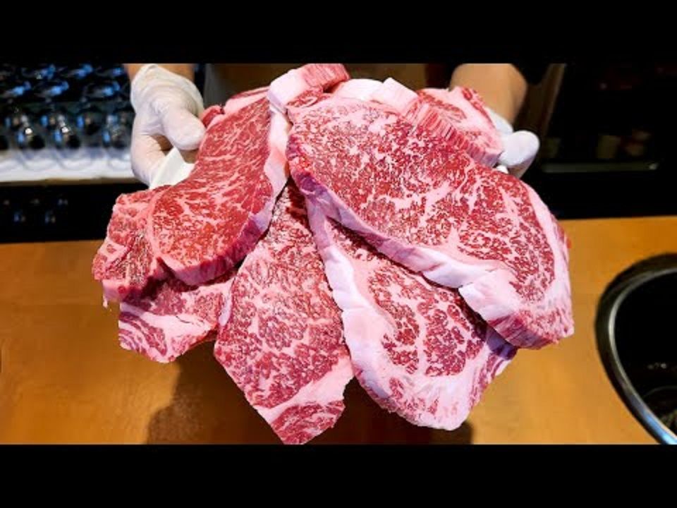 【韩国美食】炭烤牛肉,沙朗,排骨,牛肉烧烤太棒了哔哩哔哩bilibili