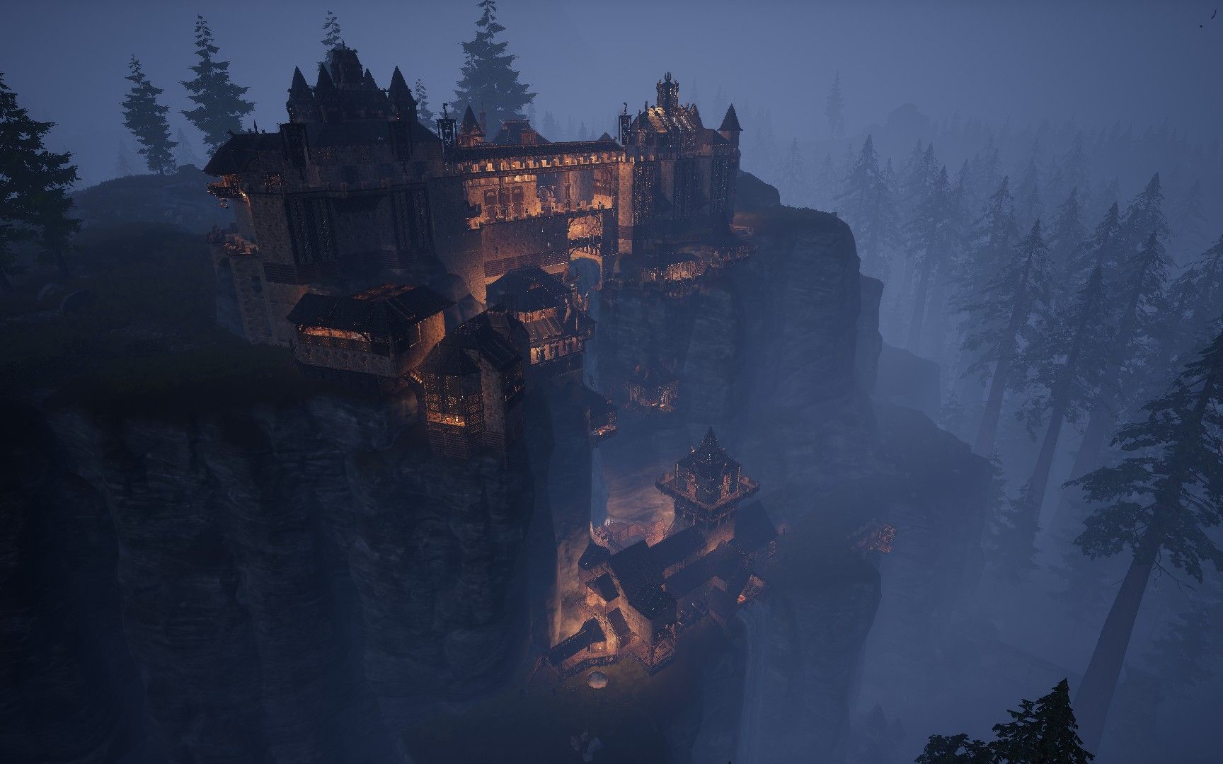 流放者柯南内梅迪亚建筑-山崖城堡