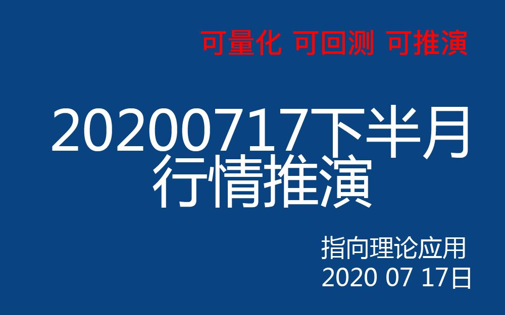 20200717中国股市风险提示,大概率横盘或下跌调整12周哔哩哔哩bilibili