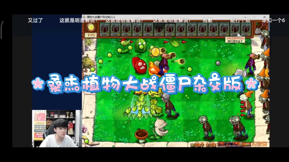 【弹幕版】看桑杰玩植物大战僵尸杂交版8