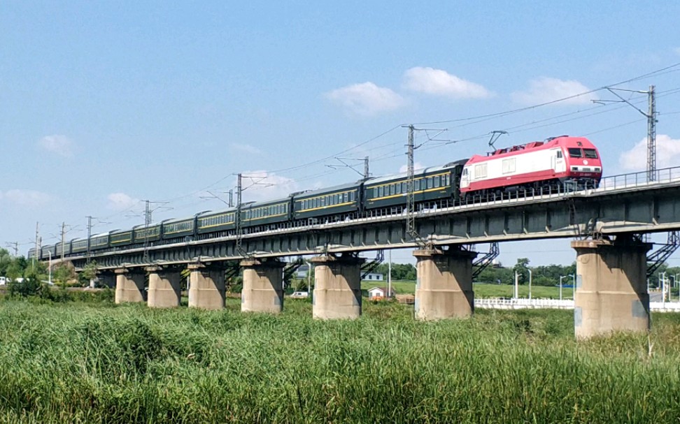 【沈山线】 k7591次山海关至通化通过小凌河大桥_哔哩哔哩_bilibili