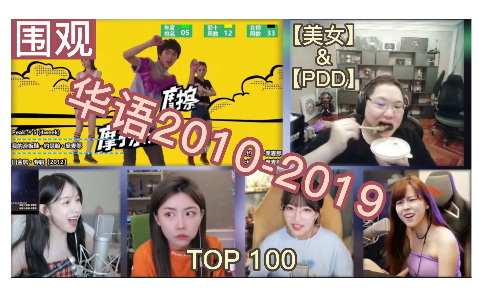 [图]“围观”华语2010-2019年排行TOP100