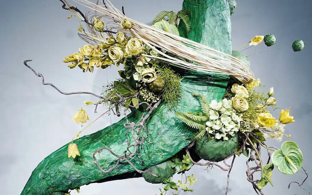 活动  萌苏花艺原创装置艺术分享【绿色豌豆荚】