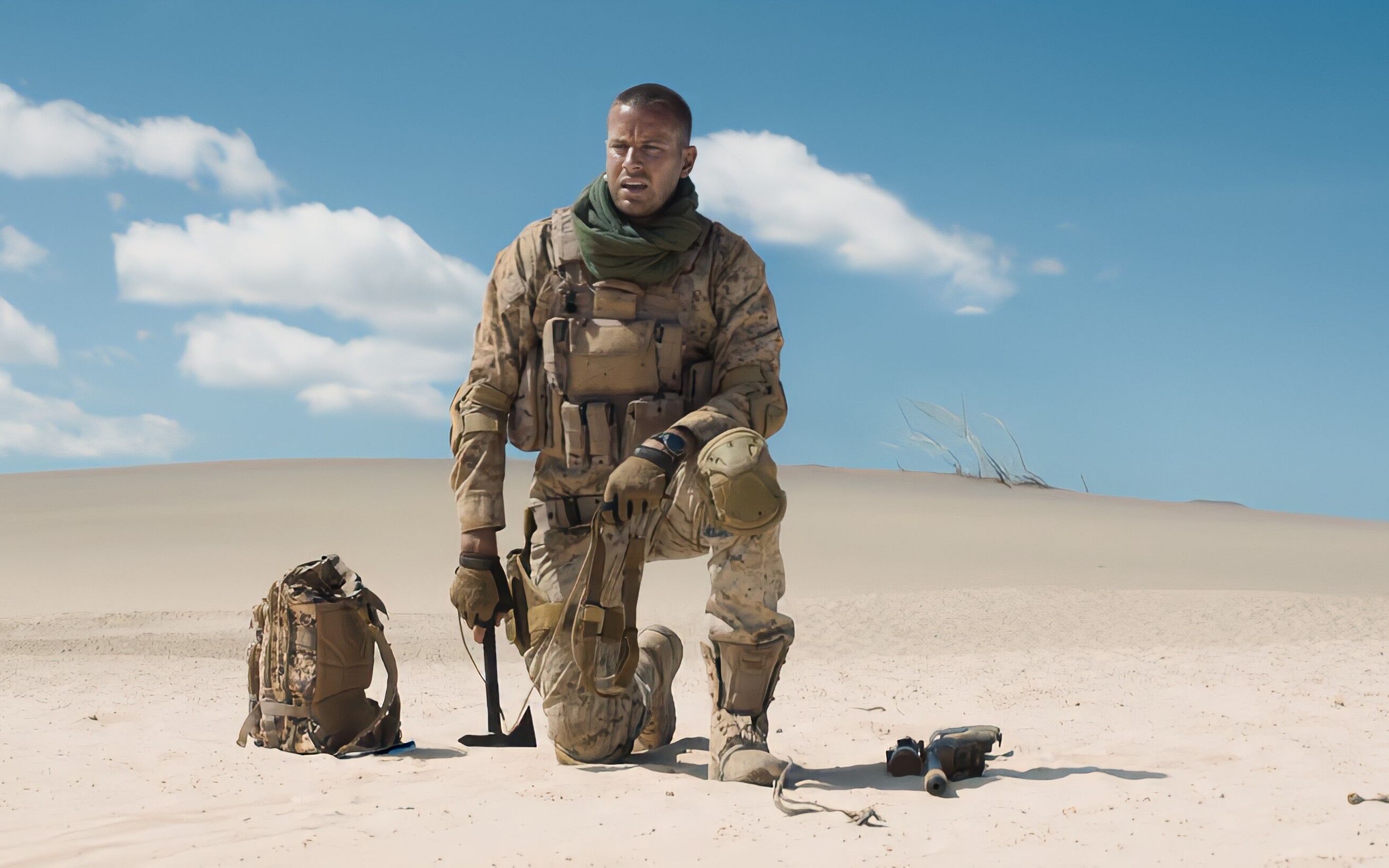 男人沙漠意外踩到地雷《亡命雷区》被困69小时绝地求生.