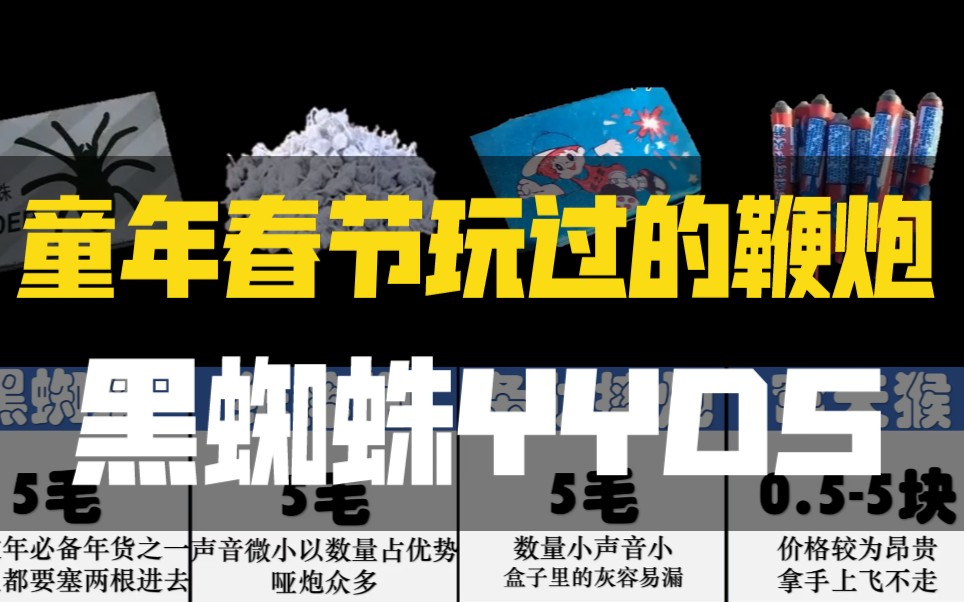 活动作品童年春节玩过的鞭炮黑蜘蛛yyds