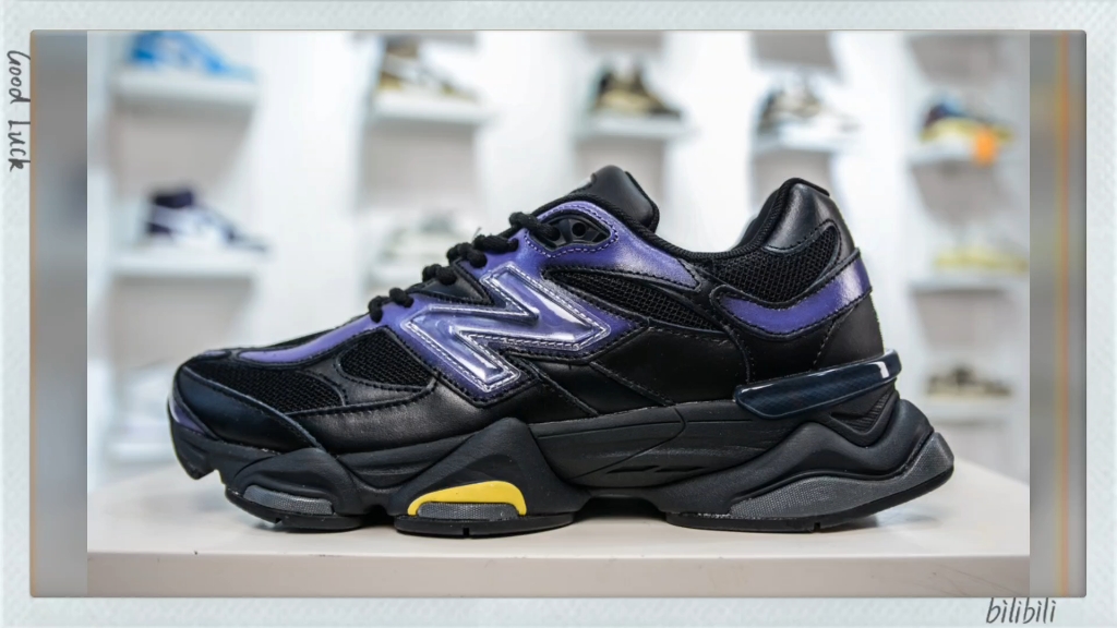 新百伦new balance nb9060 黑紫 u9060mw 进口三明治网面 原装进口翻
