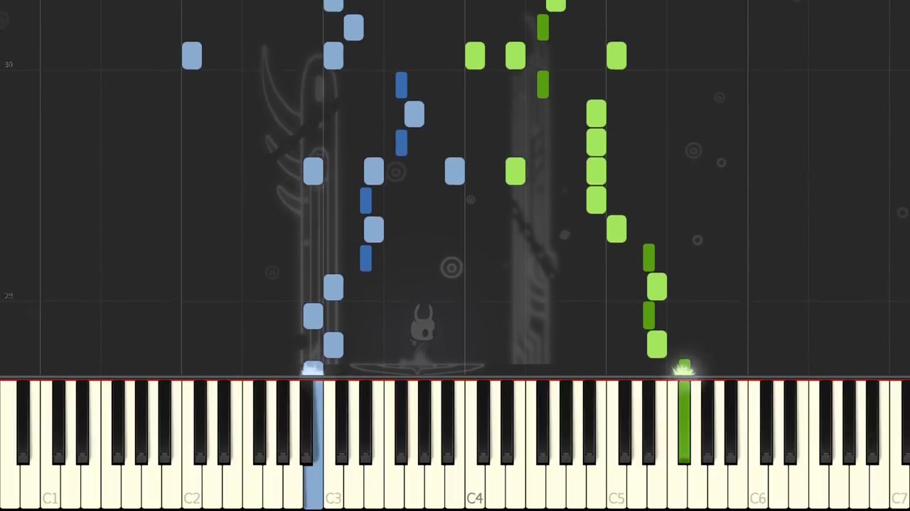 [图]【钢琴】Sealed Vessel - 空洞骑士 [Piano Tutorial] (Synthesia)