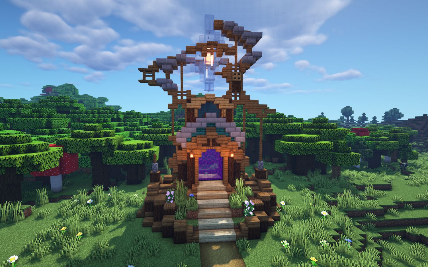 【Minecraft】如何让地狱门变得更魔幻 | 水晶驱动传送门建筑教程 - 视频下载 Video Downloader
