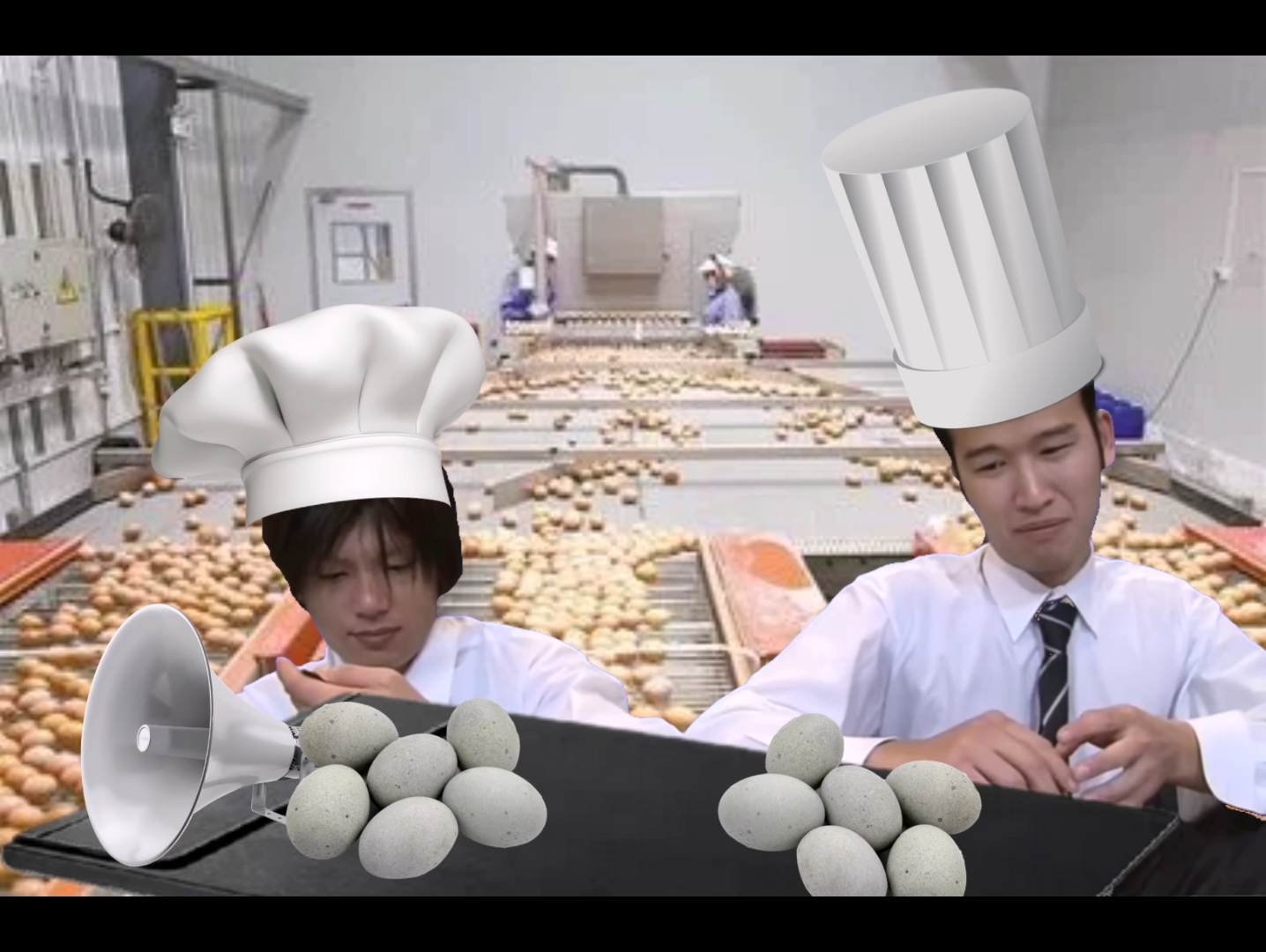 活动作品315生产的黑心鸭蛋让二人感到不知所措