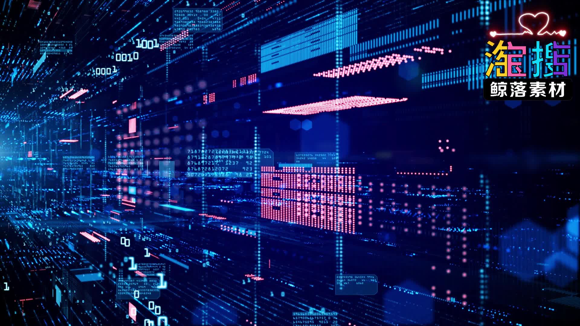 酷炫赛博朋克科幻科技网络大数据banner海报单张创意背景jpg素材