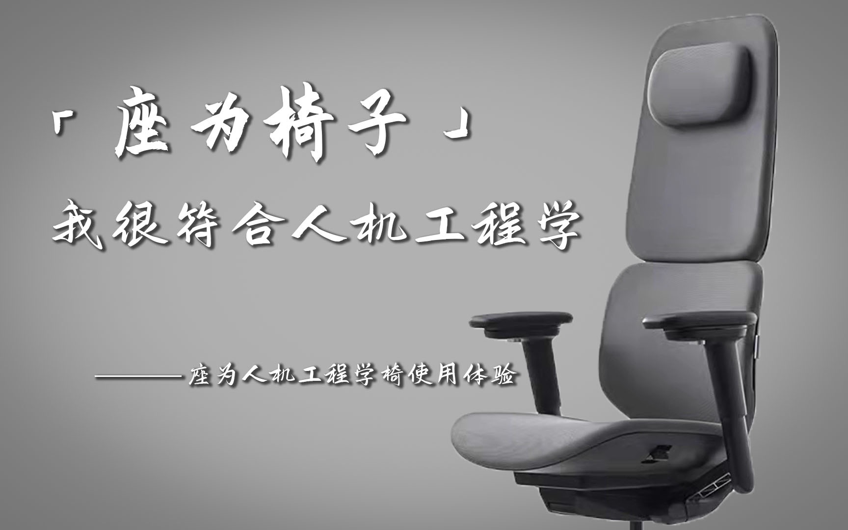 「花生」座为椅子,我很符合人机工程学/座为人机工程学椅使用体验哔哩哔哩bilibili