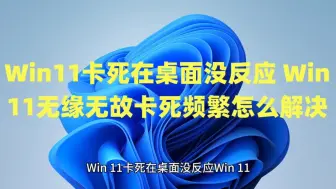 下载视频: Win11卡死在桌面没反应 Win11无缘无故卡死频繁怎么解决？