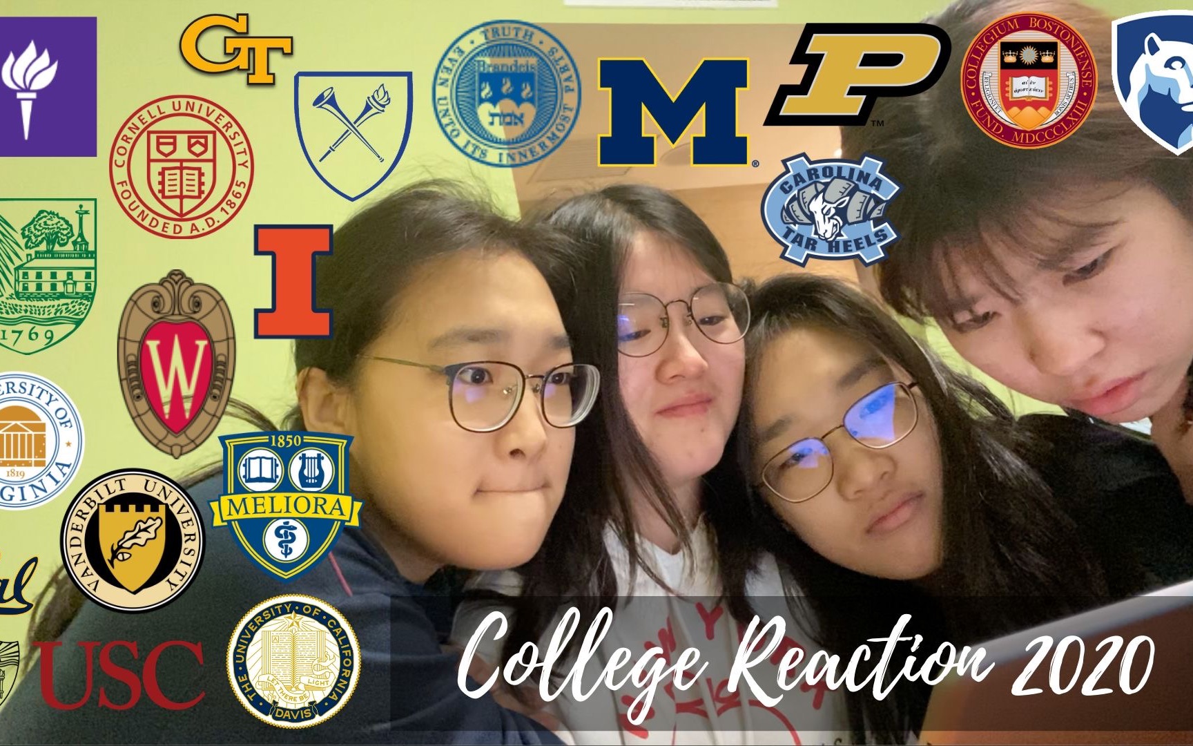 College Reaction Video 2020|我们录下了自己的申请季|美本留学|大学录取哔哩哔哩bilibili