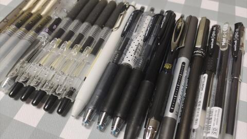 糯米 购物分享14 黑笔囤货大开箱 百乐 斑马 三菱 成田良品 用到天荒地老 哔哩哔哩