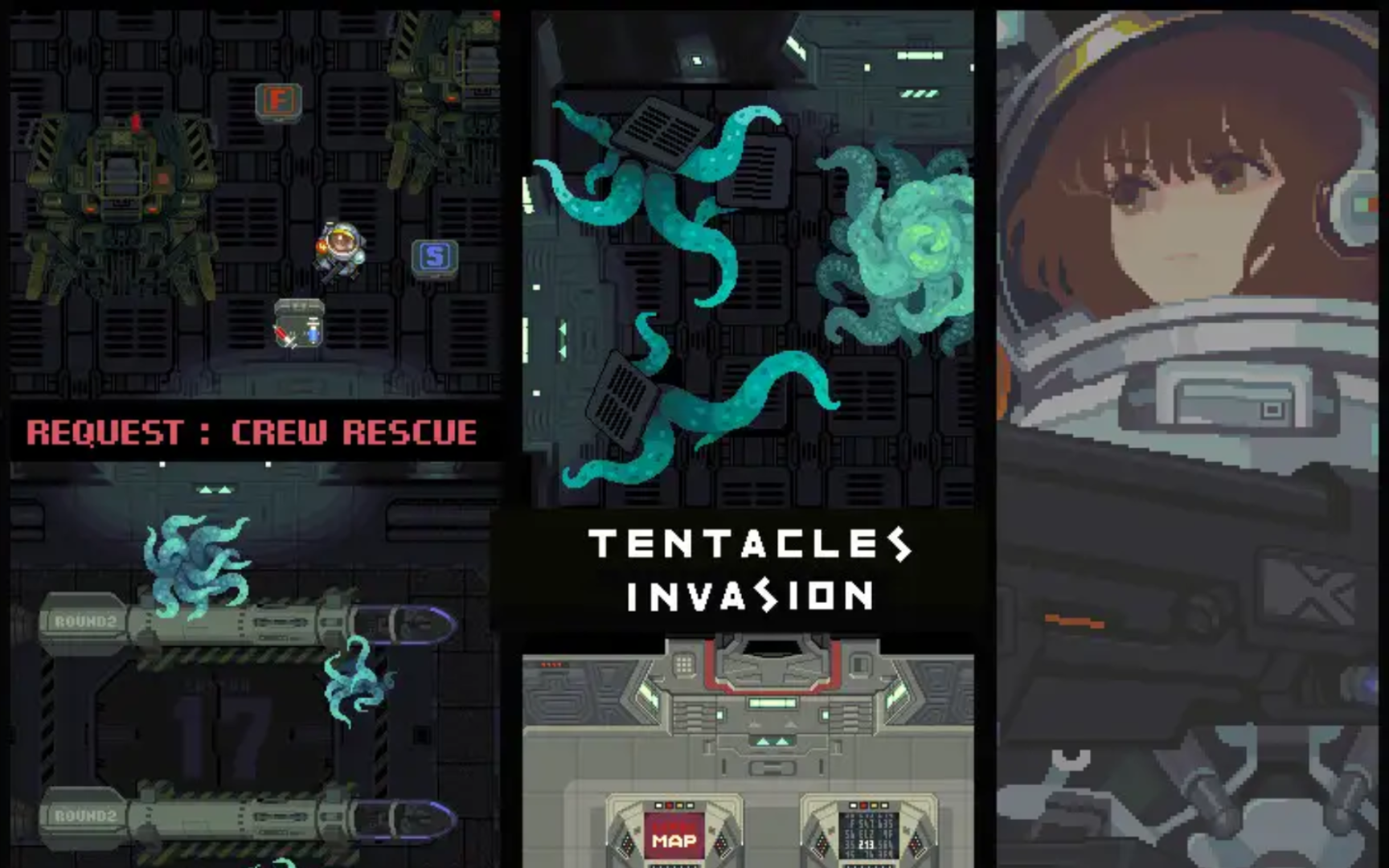 h版触手入侵太空服 tentacles invasion 官中版 攻略【像素act/新作】