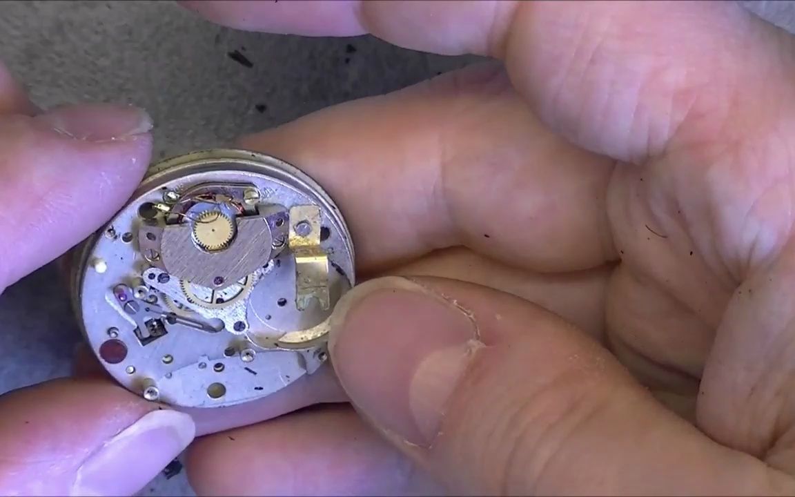 苏联斯拉瓦石英表拆卸