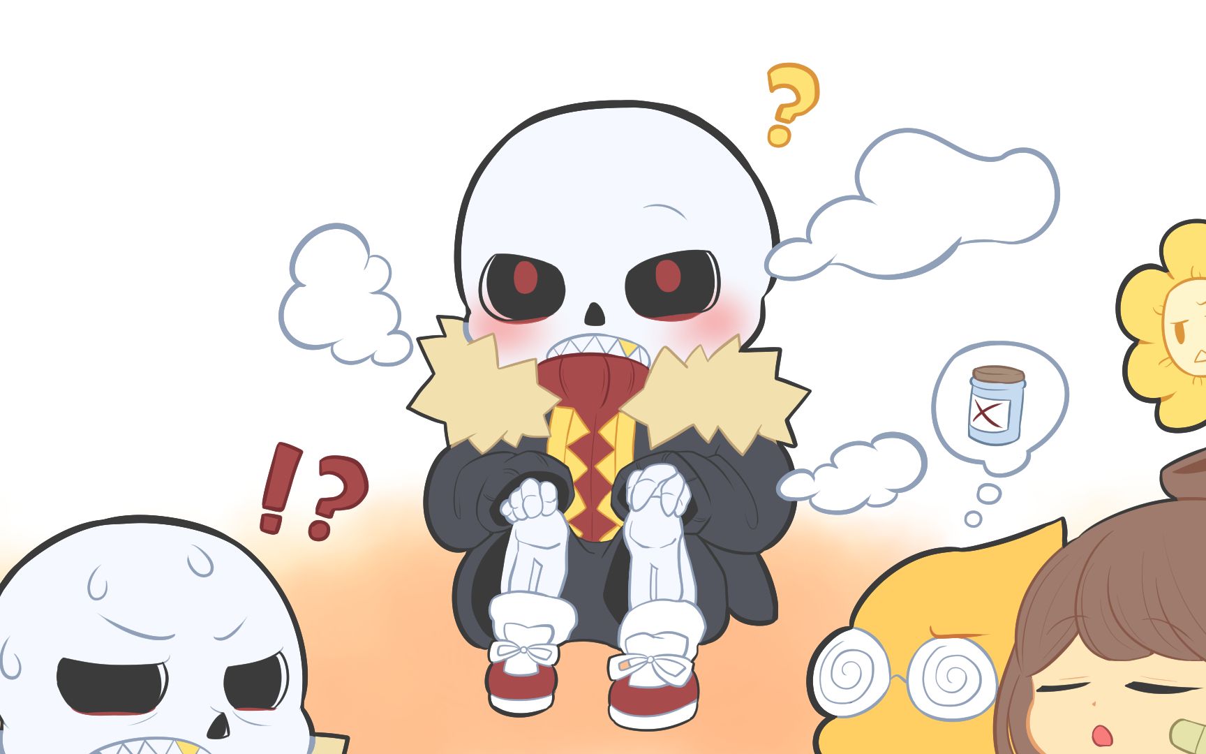 【undertale au手书/mad】トエト(sans x frisk)_哔哩哔哩 (゜-゜)つ