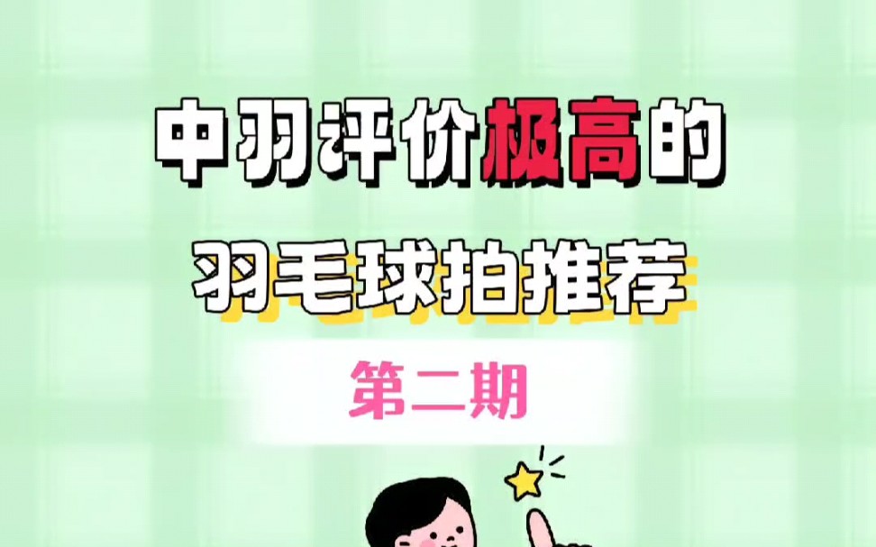 中羽评价极高的羽毛球拍推荐哔哩哔哩bilibili