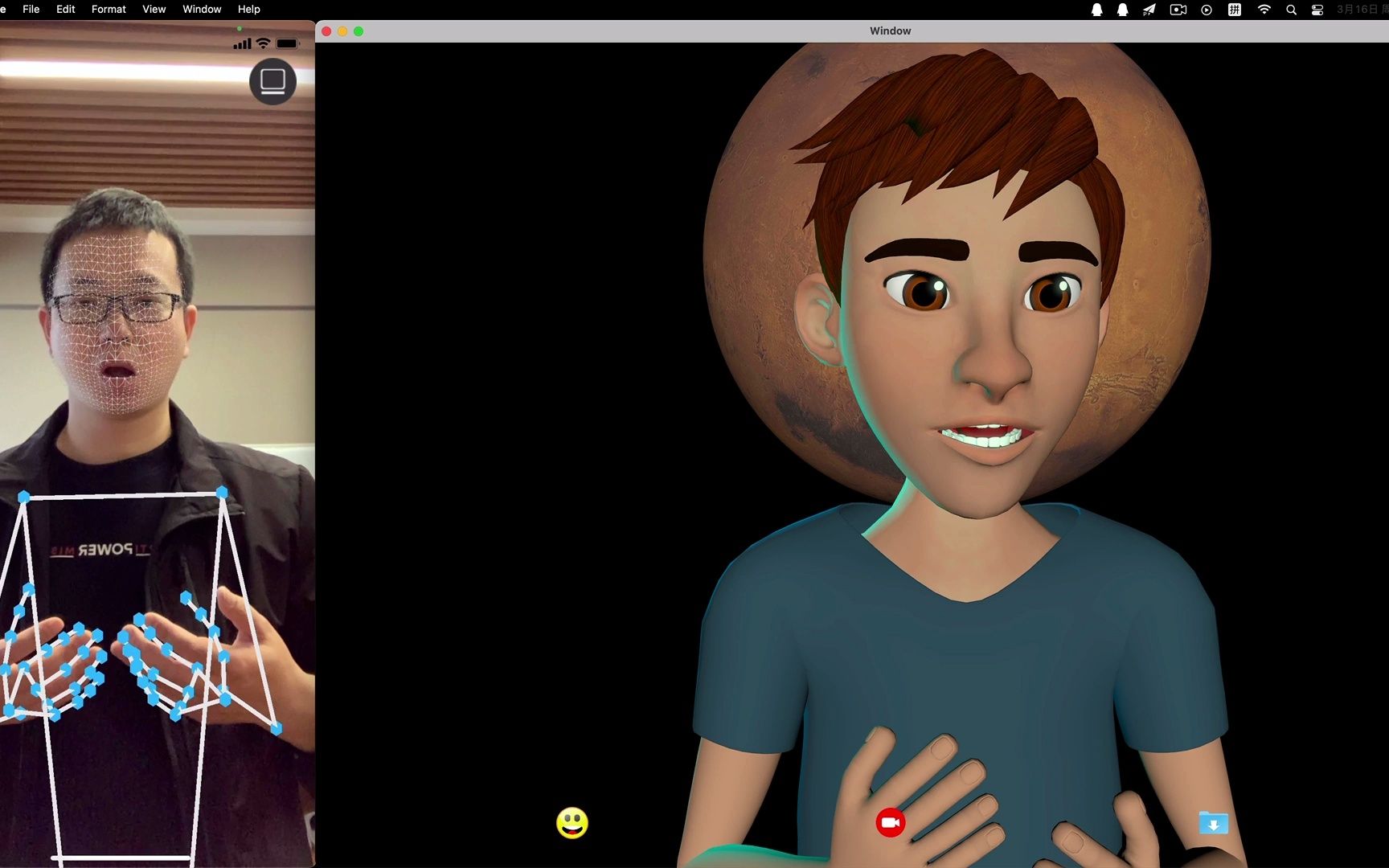 纯手机虚拟偶像人脸+动作捕捉软件macOS ARM M1 8+256 测试哔哩哔哩bilibili