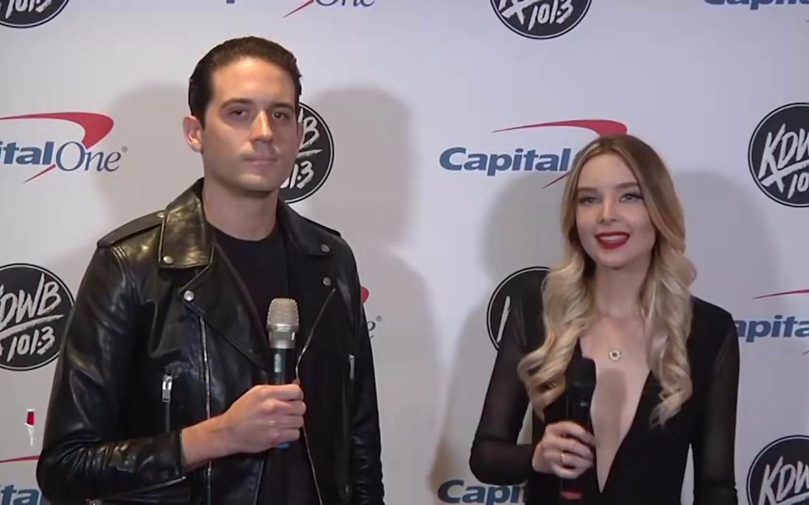 【g-eazy】【中英双语】机翼jingle ball后台采访 g-eazy opens his