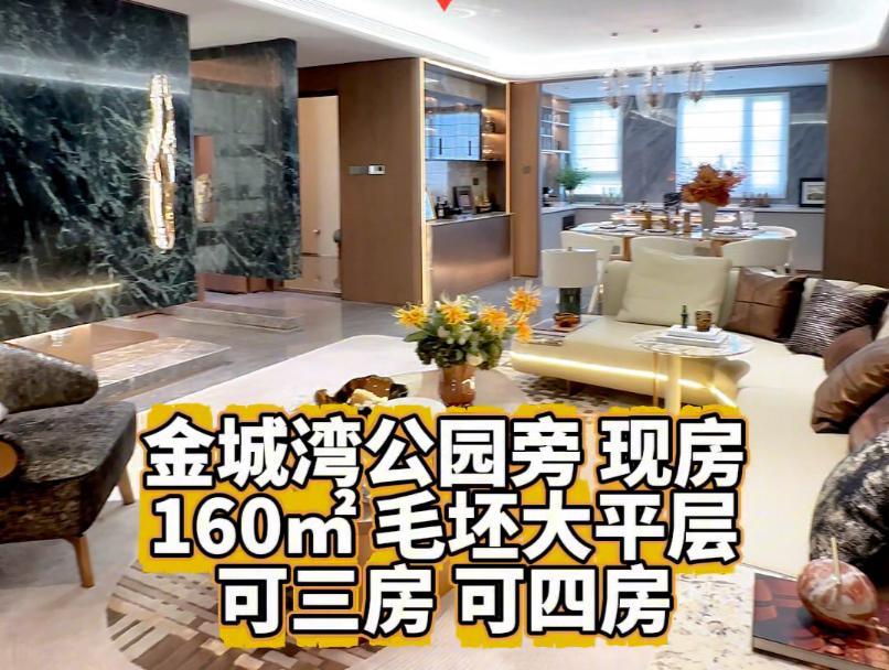 梁溪经开交界，旁边就是金城湾湿地公园，160㎡现房 毛坯大平层，可三房 可四房，还能用购房补贴！#无锡买房 #毛坯大平层 #实景现房 #金桥 #好房推荐带你看房