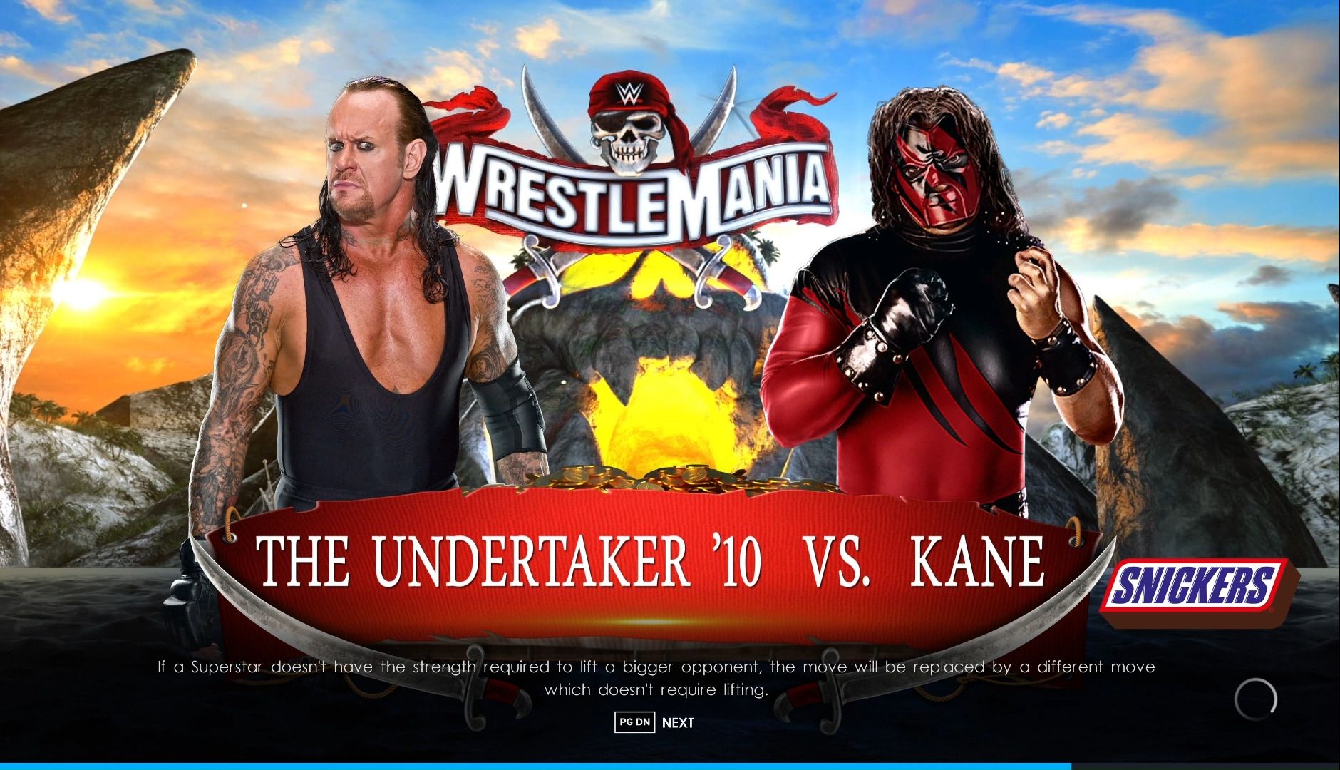 wwe2k22 死神送葬者vs凯恩98 最强之间的殊死搏斗