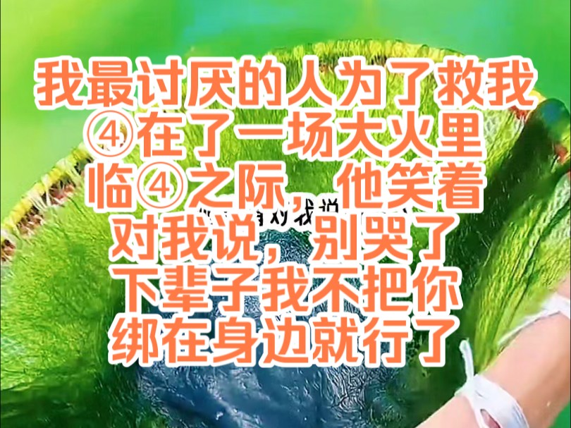 [图]《陌上甜果》我最讨厌的人为了救我，④在了一场大火里，临④之际，他笑着对我说，别哭了，下辈子我不把你绑在身边就行了