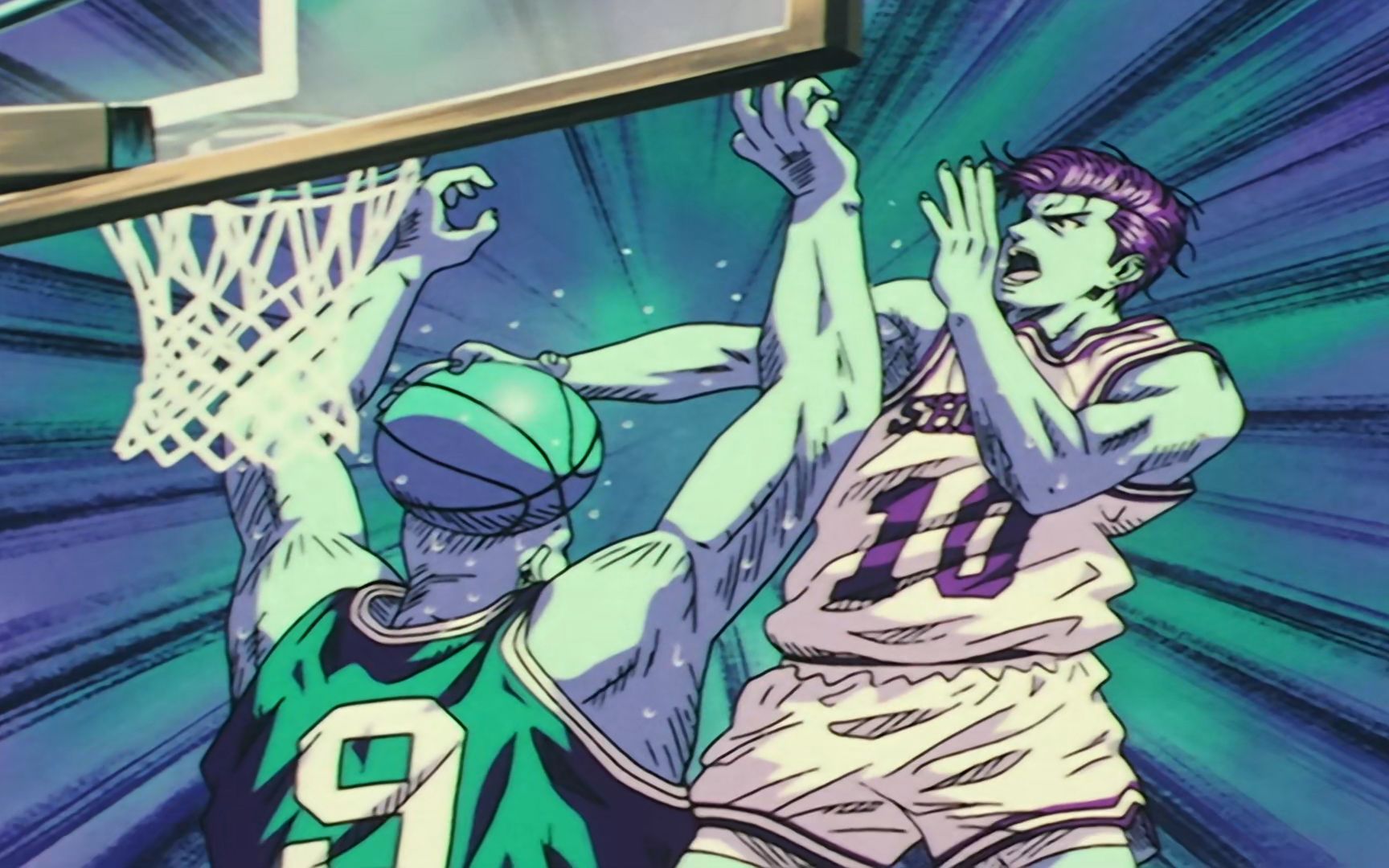 灌篮高手32:帅气流川看破对方弱点,红发樱木砸晕光头内藤