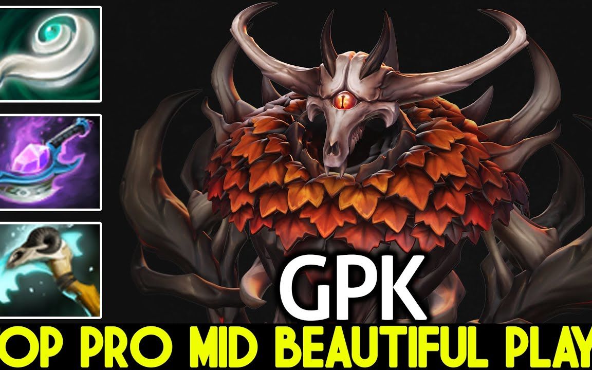 【DOTA2】GPK & 影魔 Top Pro Mid Beautiful Plays with Magic Build By Dota2 HighSchoolDOTA2第一视角