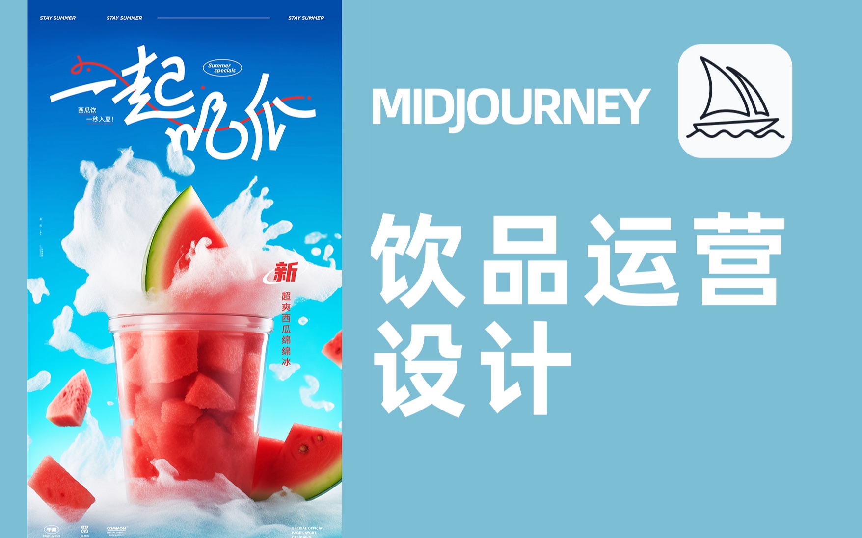 饮品运营设计不用愁,Midjourney让你轻松搞定哔哩哔哩bilibili