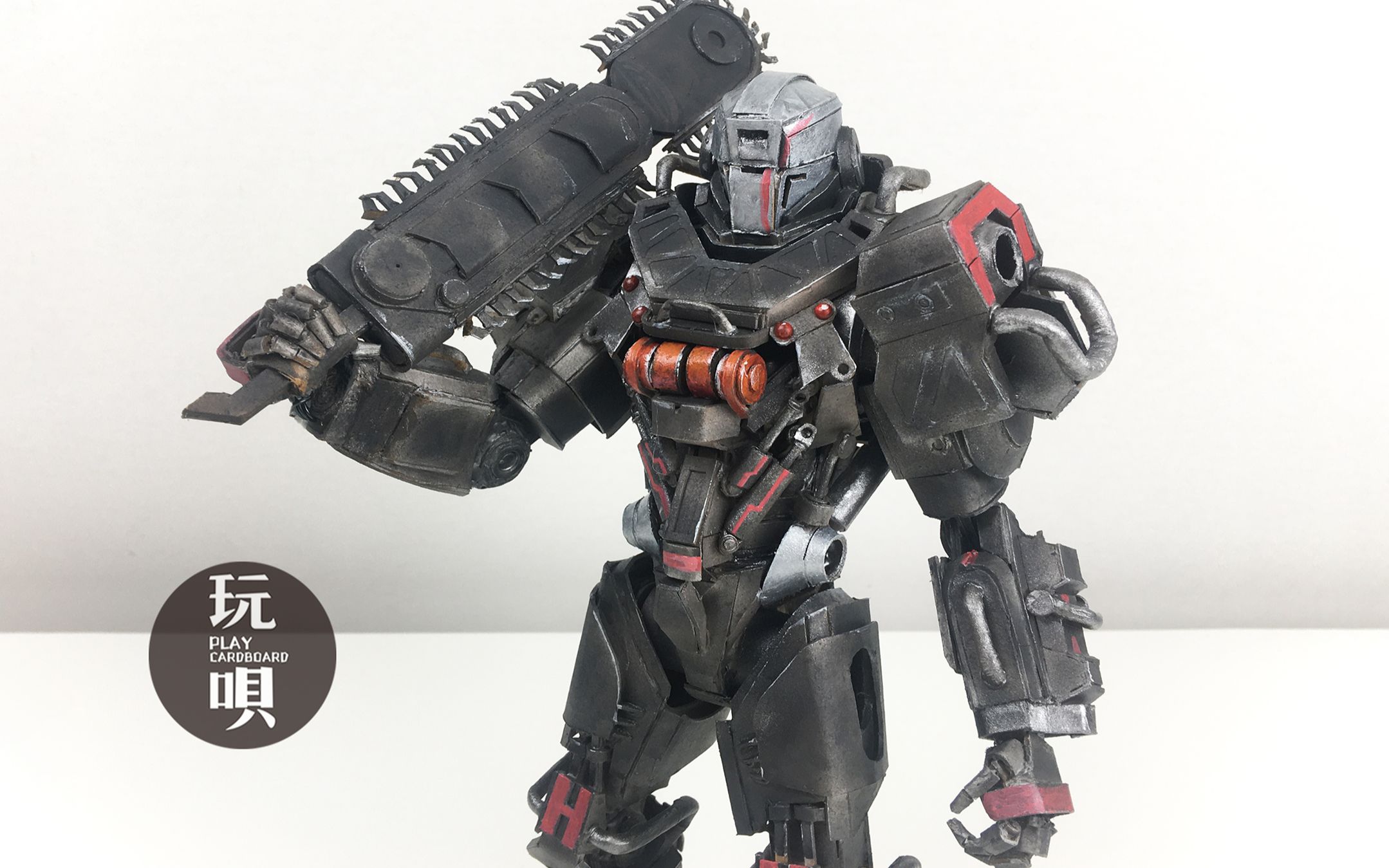 纸板自制【灵笼】重力体机甲手办 燃到热血沸腾 为国漫打call