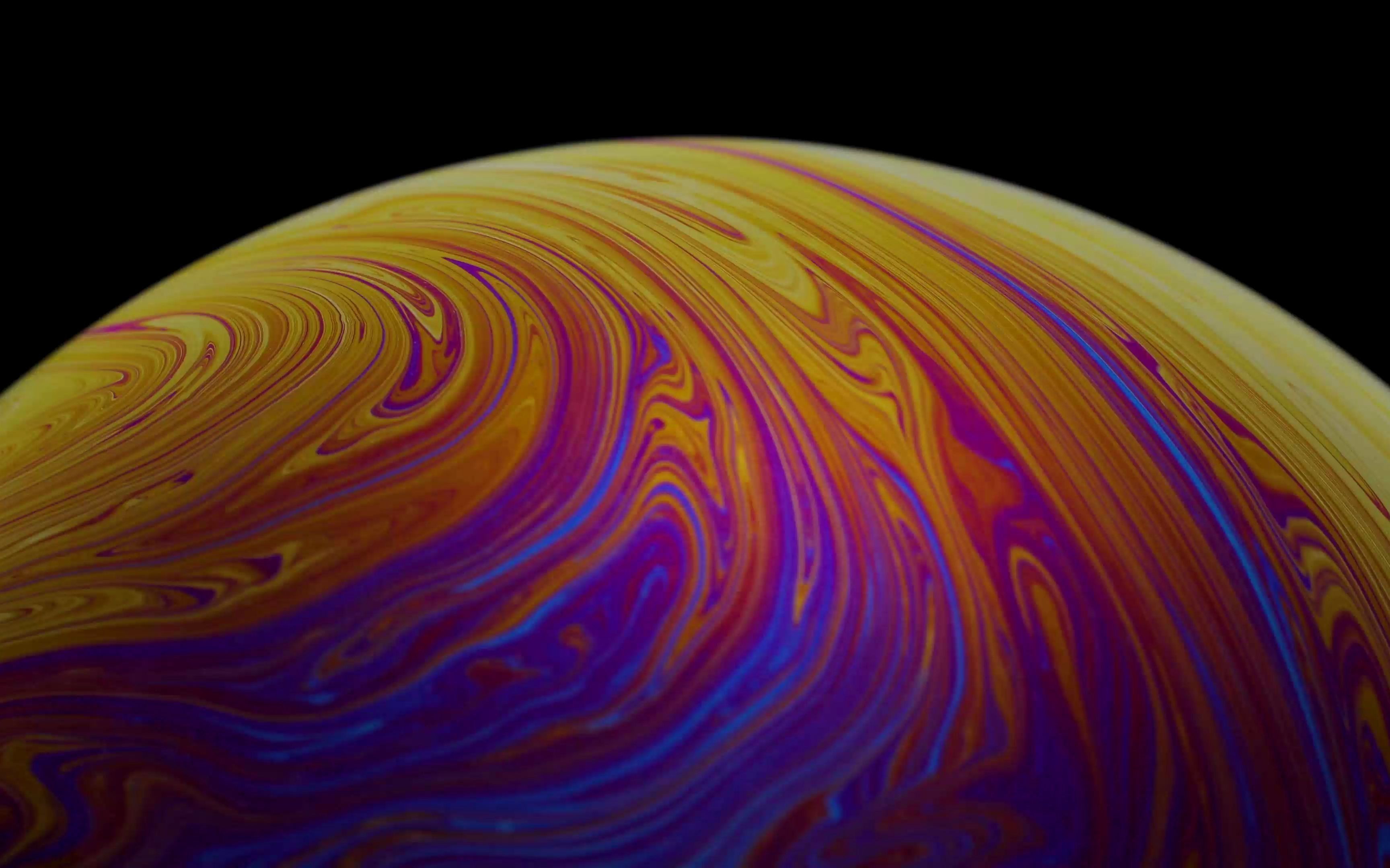 苹果4k uhd 气泡壁纸视频展示