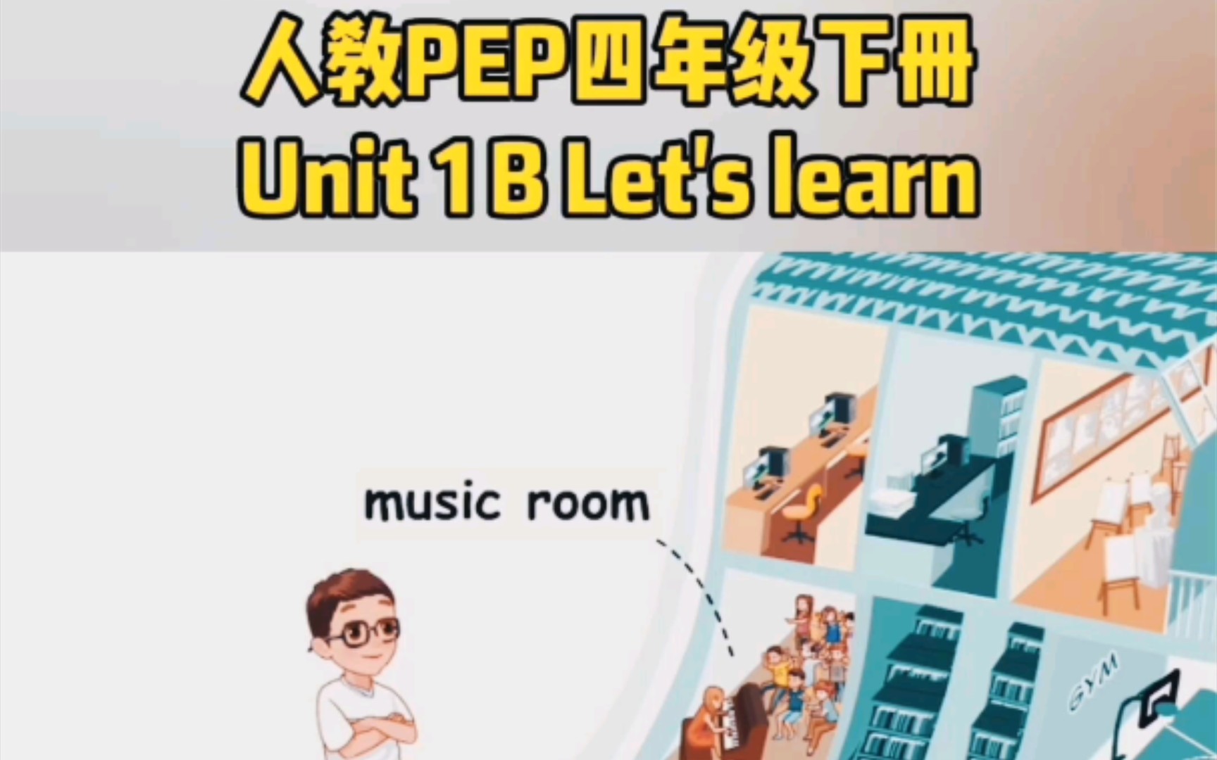 [图]单词学习与巩固 | 人教PEP四年级下册英语第8页同步动画Unit 1 B Let's learn