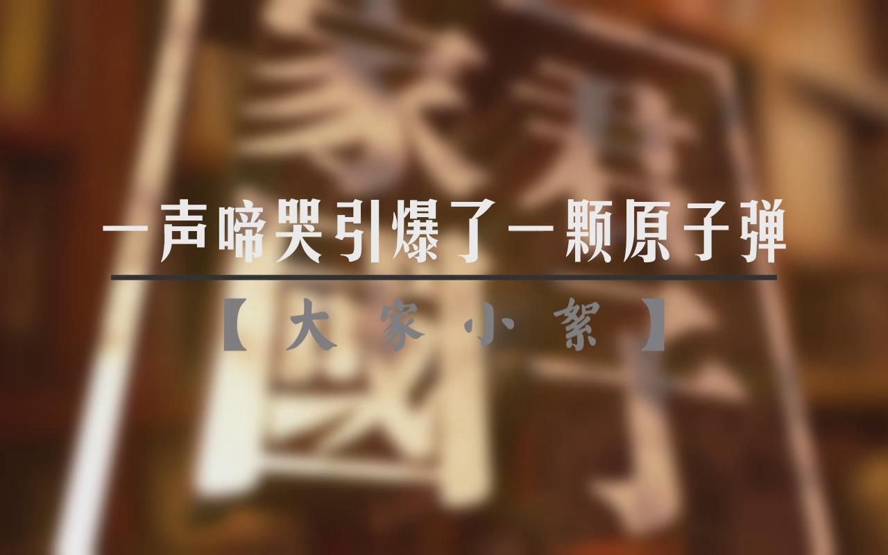 【家国君子】第十八集:一声啼哭引爆了一颗原子弹哔哩哔哩bilibili