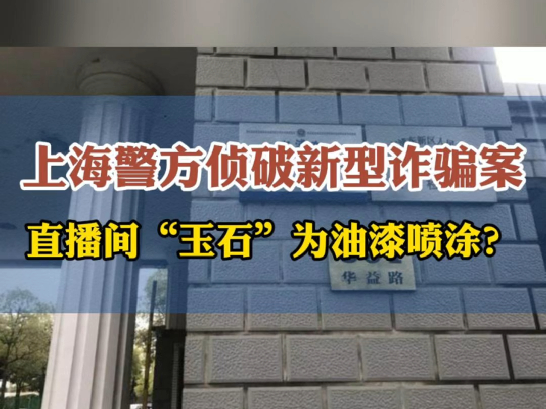 上海警方揭秘“玉原石”骗局,直播间开石均为油漆喷涂石英石.哔哩哔哩bilibili