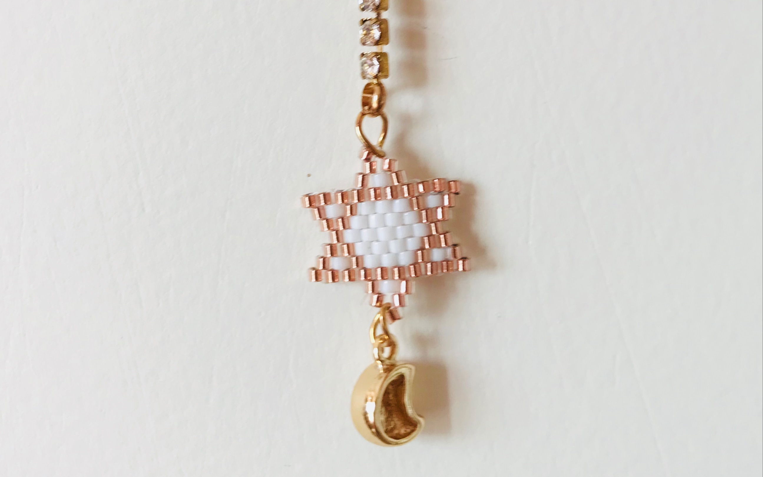 御幸古董珠-六芒星耳坠