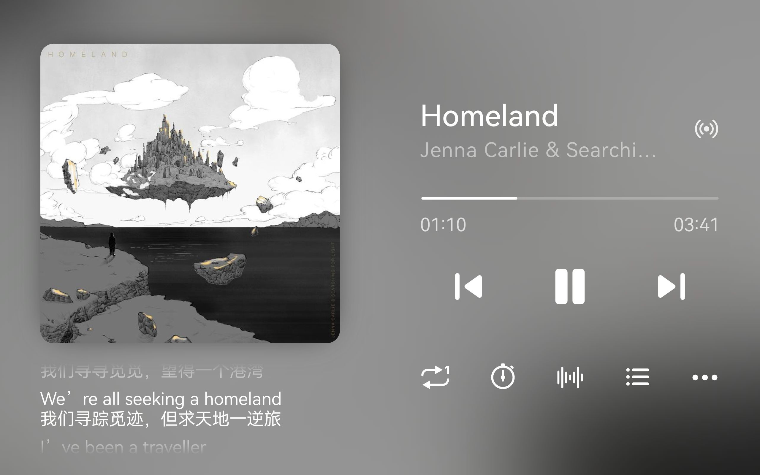 [图]红心歌单 | “我们寻踪觅迹，但求天地一逆旅。”《Homeland》