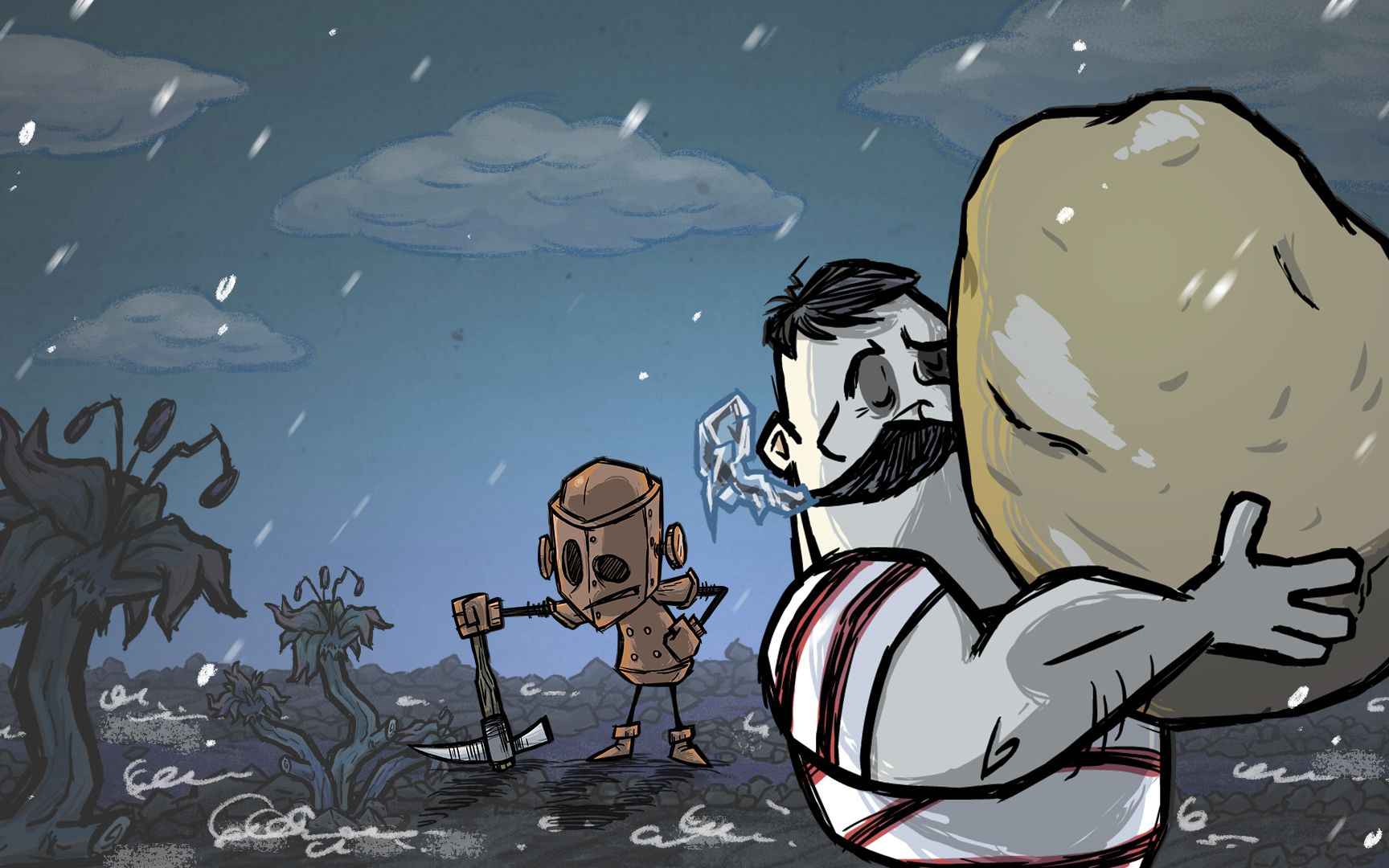 饥荒联机版机器人挣扎生存系列种植更新ep01