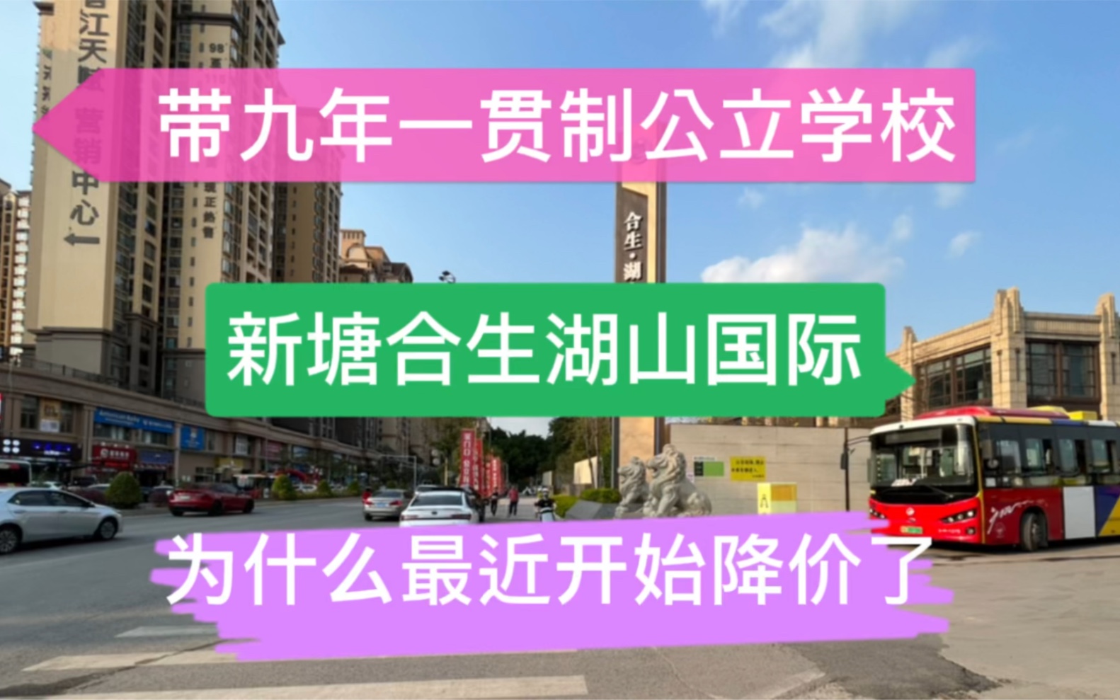 直降3000元/方,带公立小学和初中,新塘性价比最高楼盘合生湖山国际,最近开始降价了哔哩哔哩bilibili