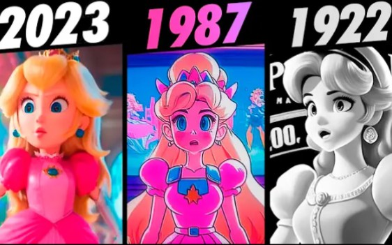 【马里奥】不同年代的碧琪公主