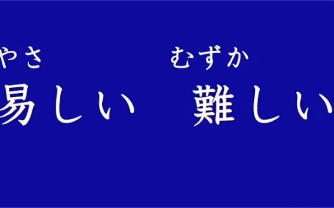 日语重点形容词总结哔哩哔哩bilibili