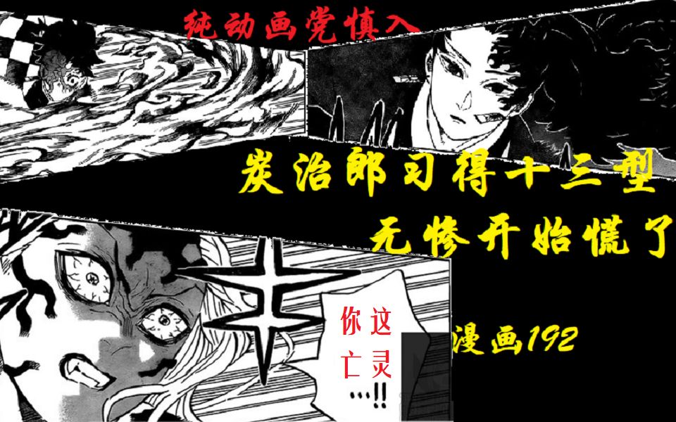 【鬼灭之刃漫画解说】漫画192 炭治郎习得十三型,无惨开始慌了 【纯动画党慎入】哔哩哔哩bilibili