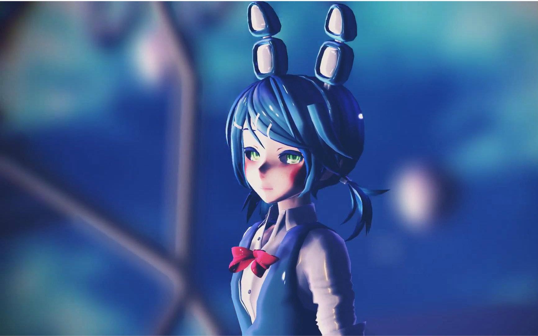 [mmd x fnaf]the girl【toy bonnie】_哔哩哔哩 (゜-゜)つロ 干杯