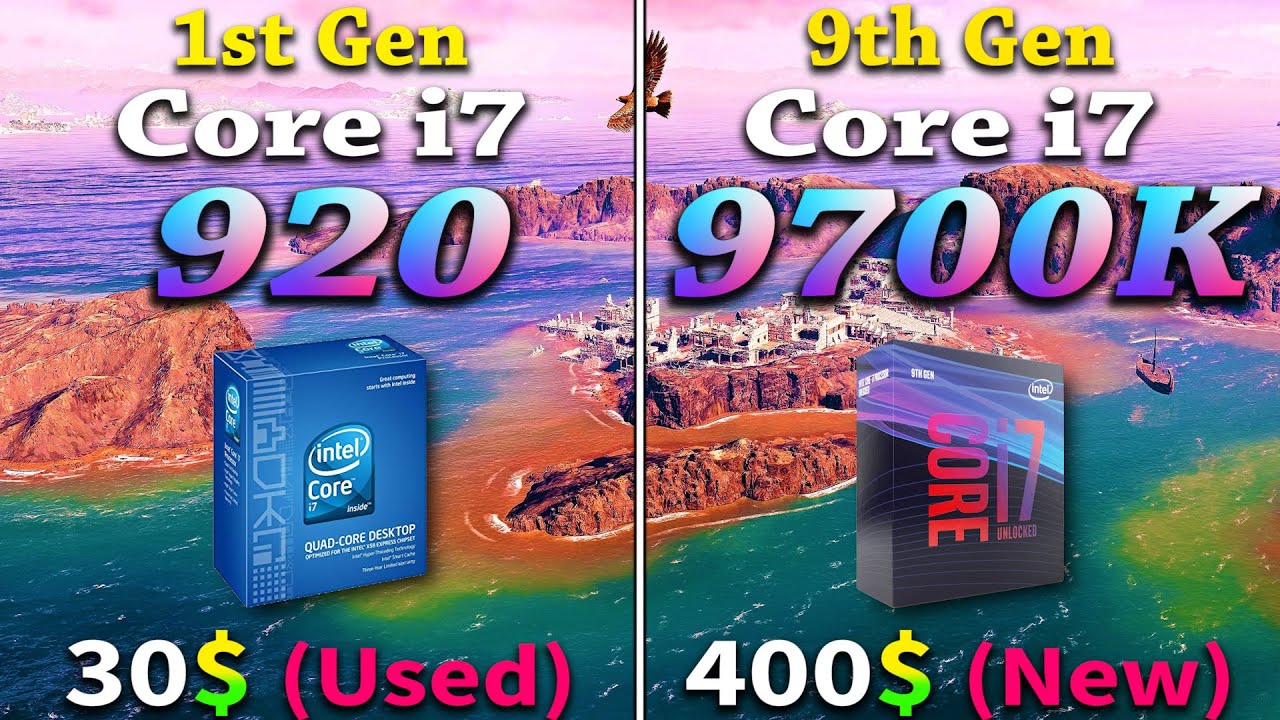 酷睿i7 920(第一代)与酷睿i7 970万(第九代)|电脑游戏基准测试【the