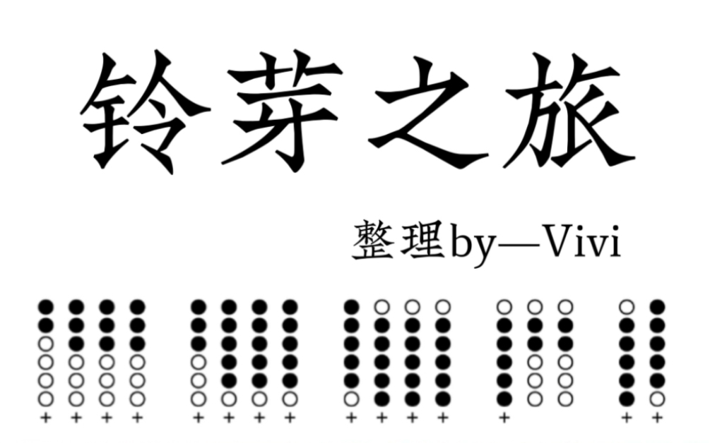 [图]【爱尔兰哨笛】铃芽之旅谱子洞洞谱指法视频教程