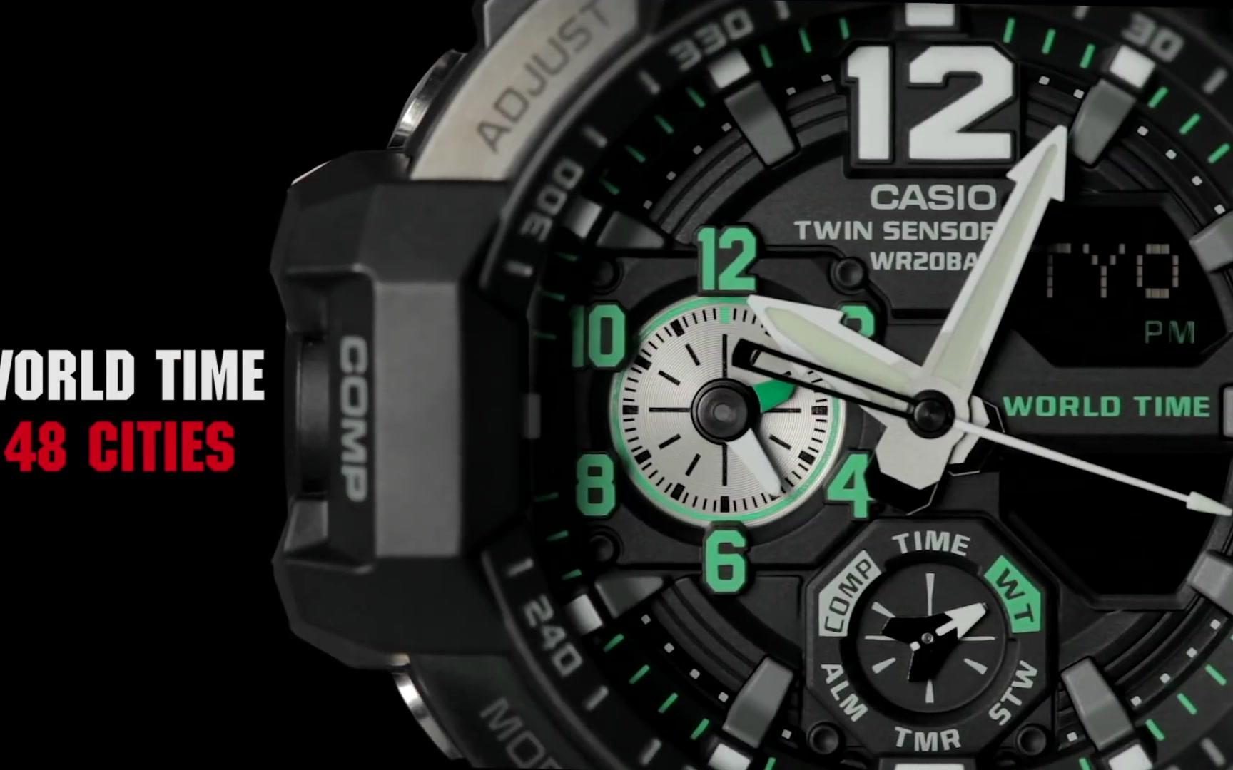 【卡西欧gravitymaster小空霸宣传片】casio g-shock ga-1100天空系列